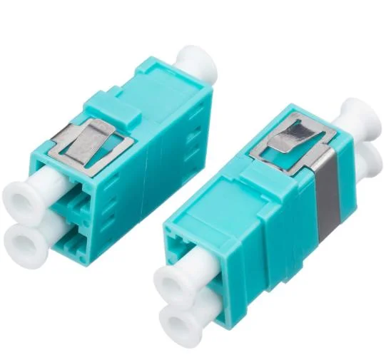 LC Upc to LC Upc Duplex Om3 Single Mode Fiber Optic Adapter Optical Fiber Connectors with Flange